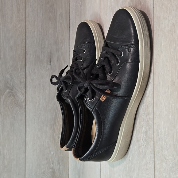 Ecco Mens Denish Design Leather Sneakers shoes sz 44/10-10.5 - Picture 1 of 12